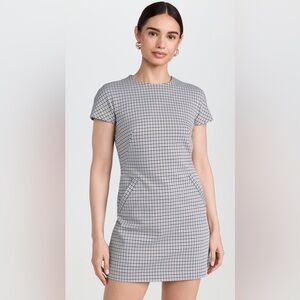 Theory Dolman Houndstooth Mini Dress Size 2 NWOT